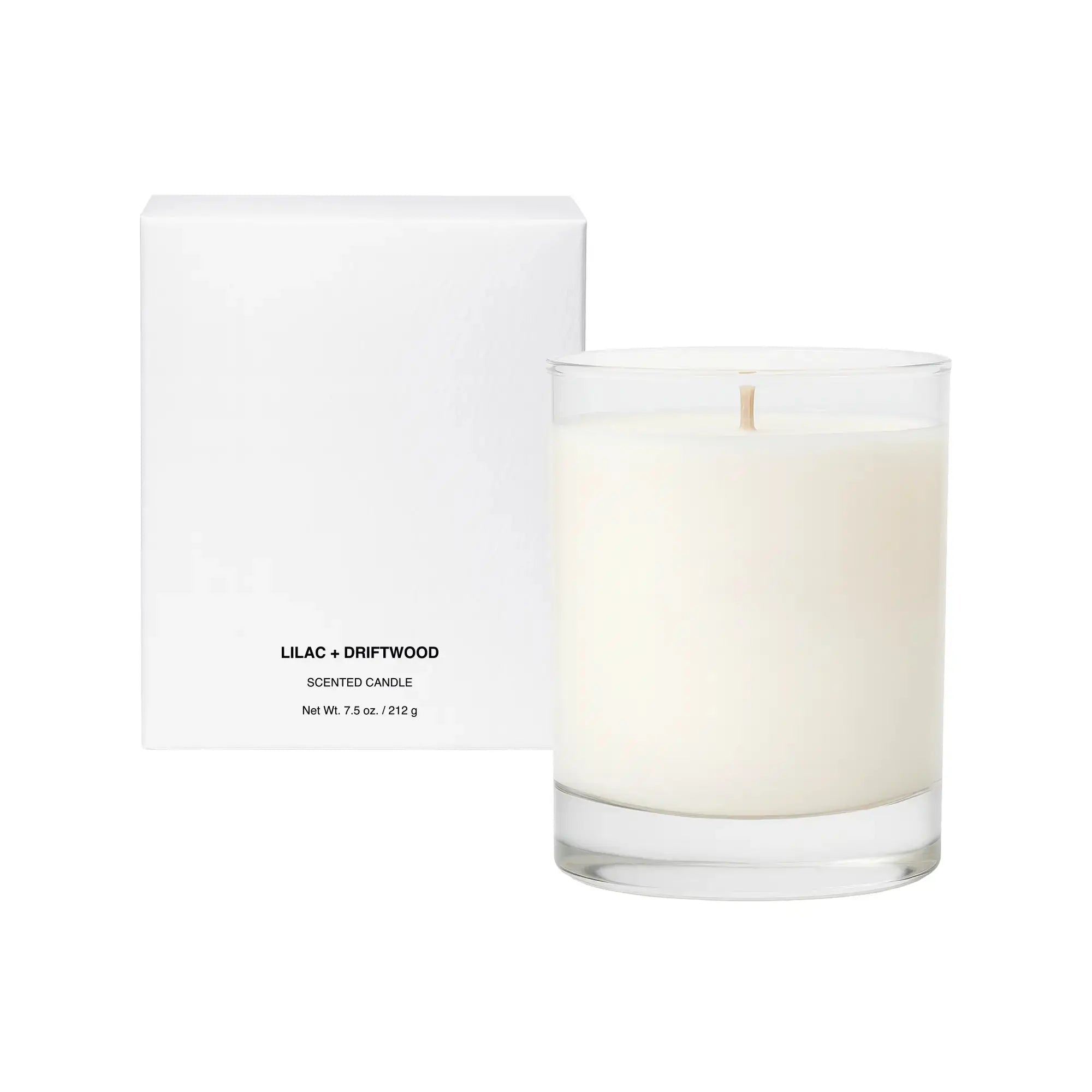 Scented Candle Lilac Driftwood for a Calming Home Ambiance - Lumifique
